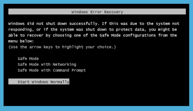 Cara Mengatasi Windows Error Recovery Berulang Ulang