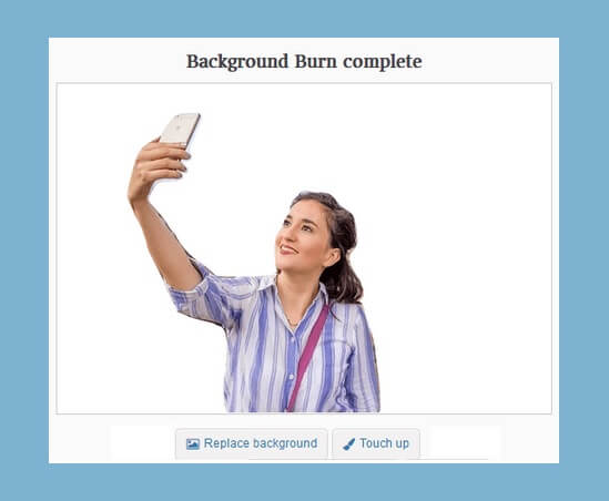 Replace Background Image Burner Online