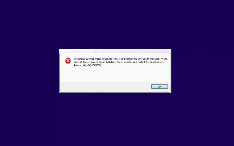 Mengatasi Error 0x80070570 Saat Instalasi Windows
