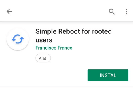 Simple Reboot Playstore