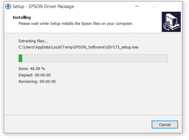 Install Driver Proyektor