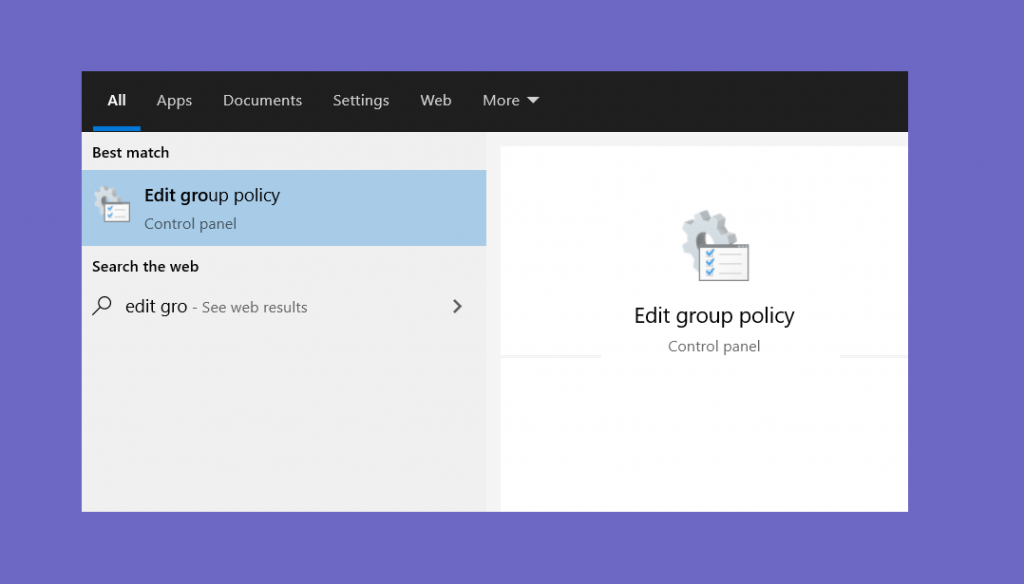 Group Policy di Windows Defender