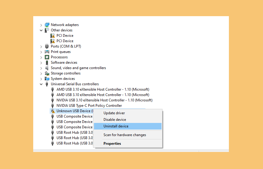 uninstall windows 10 generic usb audio driver