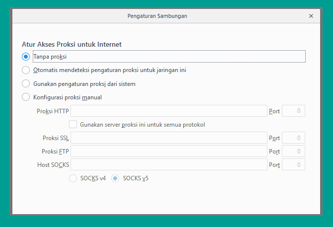 Setting Proxy Browser