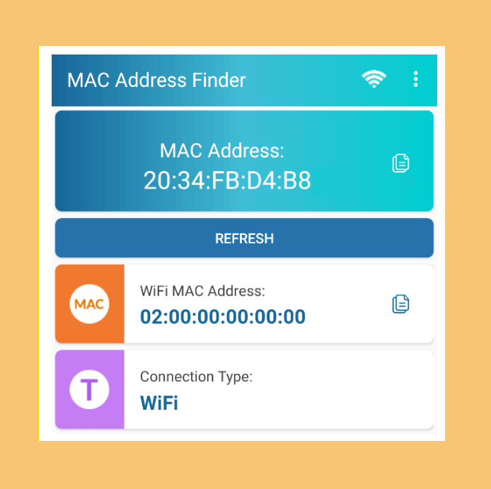 what is wifi mac address on android