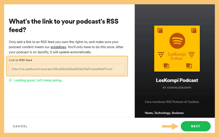 anchor rss feed spotify