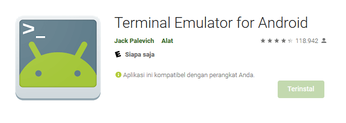 Terminal Emulator di Playstore