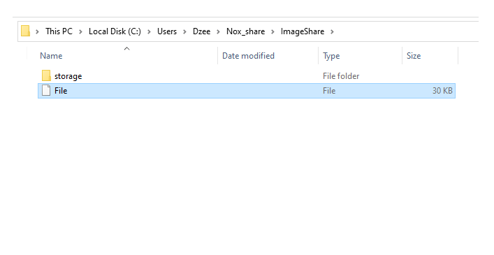 Folder Direktori Nox di Windows