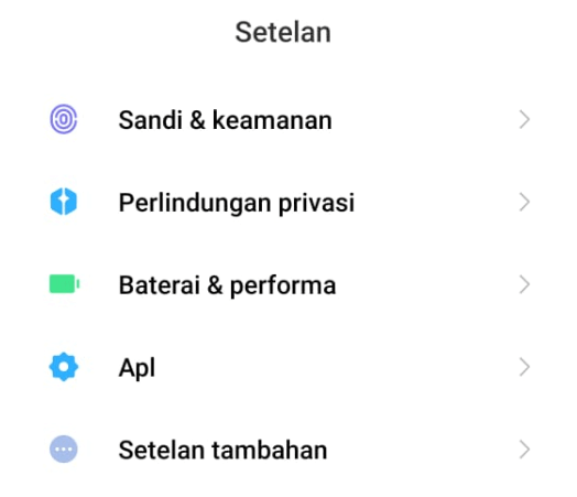 Menu Apps di Setelan Android