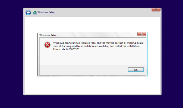 6 Cara Mengatasi Error 0x80070570 Saat Instalasi Windows