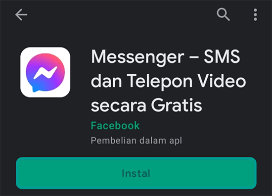 Aplikasi Messenger FB