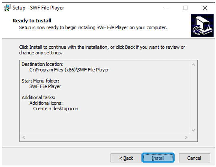 Mulai Pasang SWF File Player