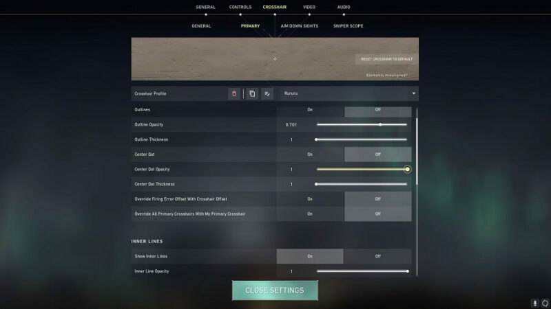 5 Cara Setting Crosshair Valorant Yang Nyaman Dipakai