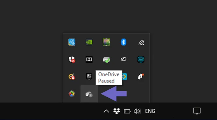 Contoh Buka Icon OneDrive