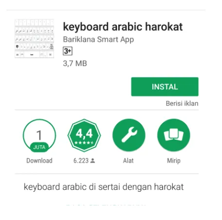 Aplikasi Keyboard Harakat Playstore