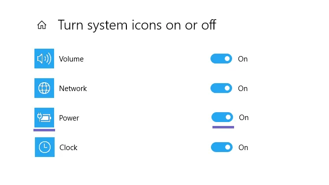 Icon Power Baterai Windows